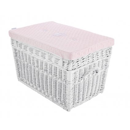 Vankúš na prútený kôš Baby Pink