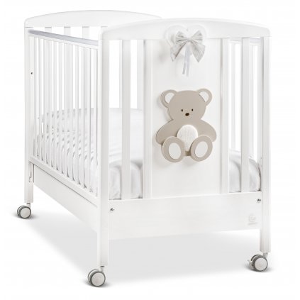 Italbaby romantická postieľka Peluche na kolieskach
