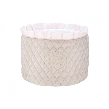 Caramella Pastel Chic plyšový odkladací košík