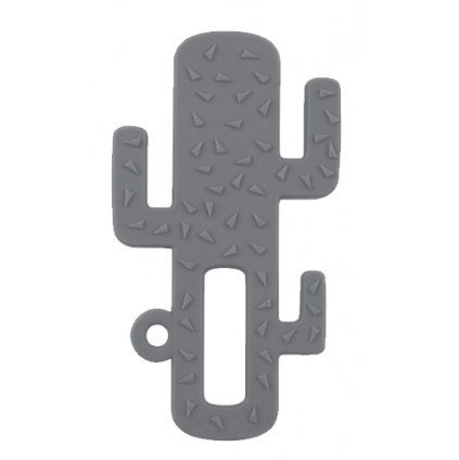 Hryzadlo silikónové kaktus šedé