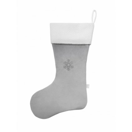 Caramella Pure Grey vianočná ponožka s menom