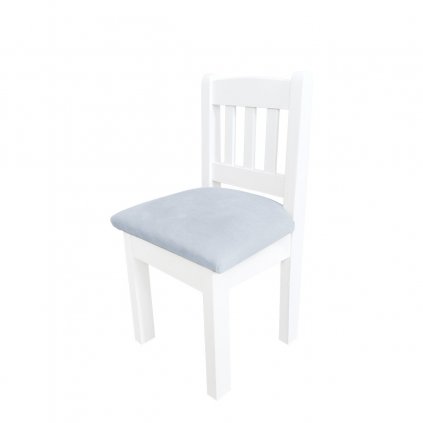 Caramella detská čalúnená mini stolička modrá
