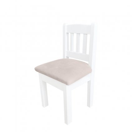 Caramella detská čalúnená mini stolička béžová