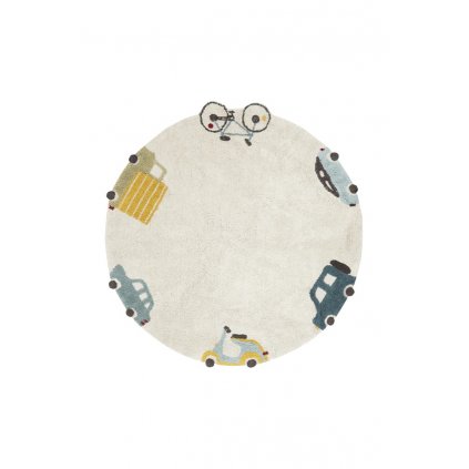 Lorena Canals bavlnený detský koberec Wheels