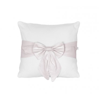 Caramella Baby Pink vankúš s ružovou mašľou