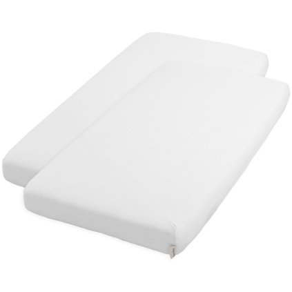 Napínacia plachta Tender Baby’s Only - biela, 2ks