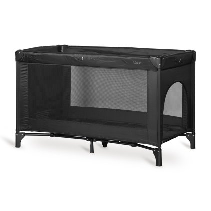 Cestovná postieľka so zipsom Quax 60 x 120 cm - čierna