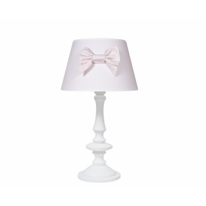 Caramella Baby Pink stolná lampa s mašľou ružová