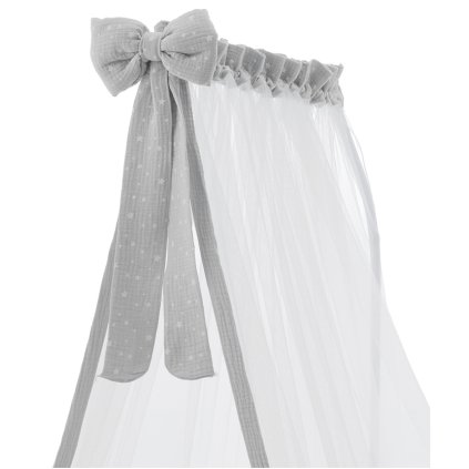 Italbaby Muslin baldachýn nad postieľku šedý