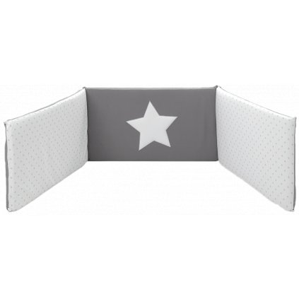 Italbaby Star mantinel s posteľnou bielizňou šedý