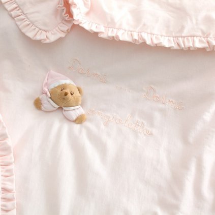 Nanán bavlnená deka do kočíka Puccio ružová