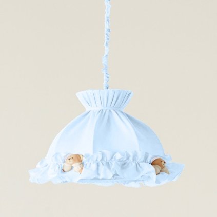 Nanán visiaca lampa s modrými medvedíkmi Puccio