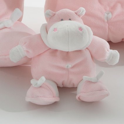 Nanán plyšový hroch Bombo 13cm ružový