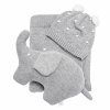 Caramella pletená súprava pre bábätko šedá
