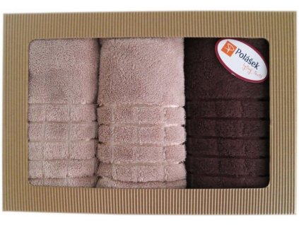Set BAMBUS 2x ručník 1x osuška (Materiál 60% bambus + 40% bavlna)