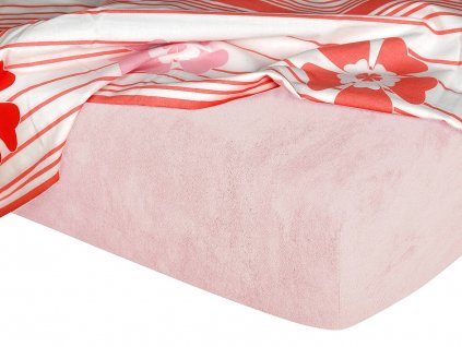 Froté prostěradlo pudrové A (Rozměr 90x200)