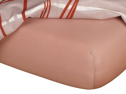 Jersey prostěradlo béžová B (Rozměr 90x200)