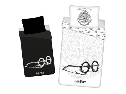 Povlečení Harry Potter 144 svítící efekt 140x200, 70x90 cm (Rozměr povlečení 140x200, 70x90)