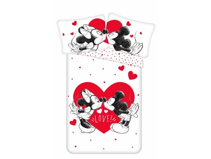 Povlečení Mickey and Minnie "Love 05" (Rozměr povlečení 140x200, 70x90)
