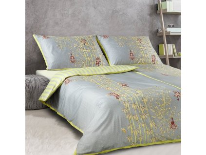 Povlečení satén Geon Opičky (Rozměr povlečení 140x200, 70x90)