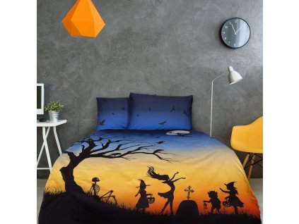 Povlečení satén Geon Slet čarodejnic (Rozměr povlečení 140x200, 70x90)
