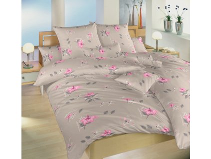 Povlečení flanel Ibišek opál (Rozměr povlečení 140x200, 70x90)