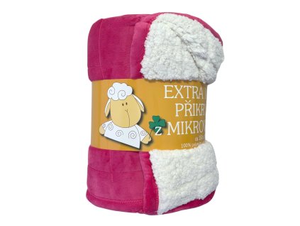 Deka mikrovlákno Ovce prošev fuchsiová (Varianta 150x200 cm)