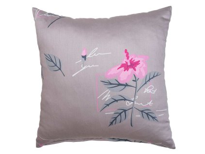 Povlak na polštář satén Ibišek opál (Rozměr 70x90)