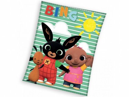 Dětská fleecová deka Zajíček Bing Sula a Flop (Varianta 150x200 cm)