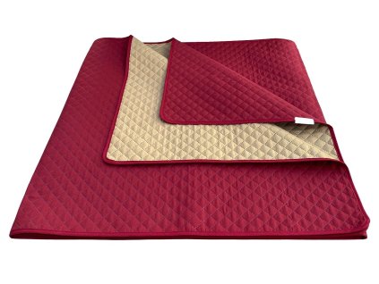 Přehoz Ultra 51R-06-95 oříšek/vínová (Varianta 135x245 cm)