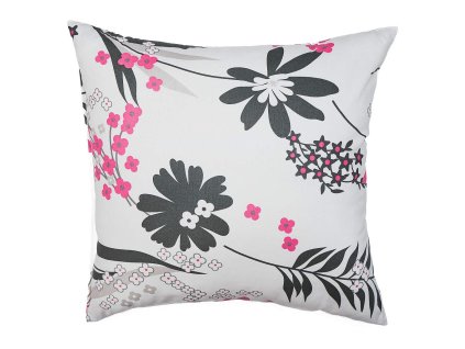 Povlak na polštář bavlna Agáta růžová na bílém (Rozměr 40x50)