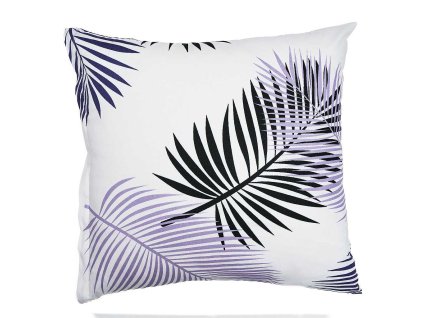 Povlak na polštář bavlna Peříčka fialová (Rozměr 40x40)