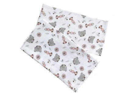 Plena 70x70 cm Zoo růžová (balení 5 ks) (Varianta Látková plena 70x70 cm Zoo růžová (balení 5 ks))