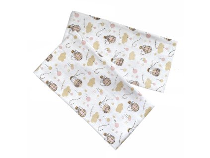 Tetra osuška 90x100 cm Růžové nebe (balení 1 ks) (Barva Bílá, Růžová, Béžová)