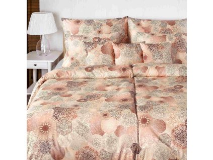 Povlak na polštář GEON Mandaly hnědé (Varianta 40x40 cm)