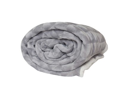 Deka beránek Triangles světle šedá (Varianta 150x200 cm)