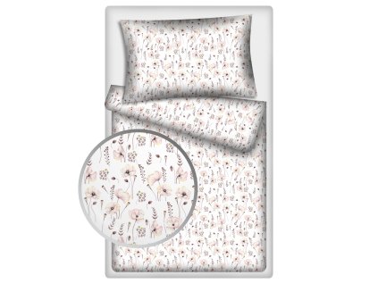 Povlečení bavlna 5752-25 (Velikost 140x200 / 70x90)