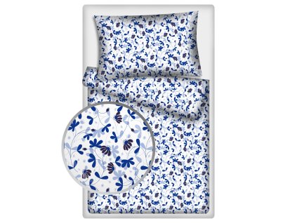 Povlečení bavlna 5752-21 (Velikost 140x200 / 70x90)