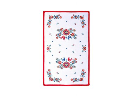 Utěrka Folklor červená 1 ks (Varianta 72x44 cm 1 ks)