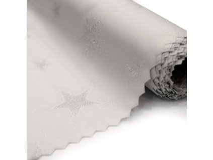 Ubrus vánoční štola Z-621 stříbrná (Velikost 15 m š.40cm)