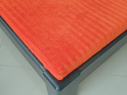 Prostěradlo MICRO PRUH č.32 cihlová (Velikost 90x200)