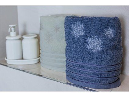 Set Laura 2x ručník vánoční vločka č.2 (Velikost Set Laura 2x ručník)