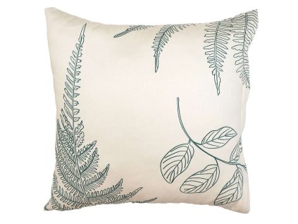 Povlak na polštář flanel Kapradí banán (Rozměr 40x50)