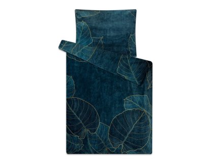 Povlečení mikroflanel Listy (Varianta 140x200, 70x90 cm)