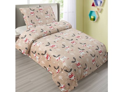 Povlečení mikroflanel Rudolf (Varianta 140x200, 70x90 cm)