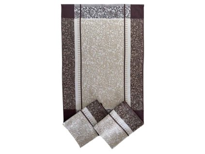 Kuchynske uterky 3ks Ornamenty hnede Dadka Vracov