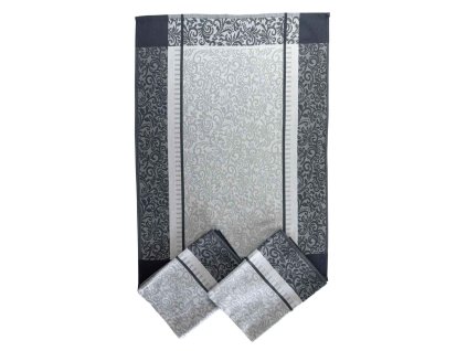 Kuchynske uterky 3ks Ornamenty sede Dadka Vracov