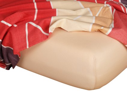 Jersey prostěradlo medová A (Rozměr 140x200)