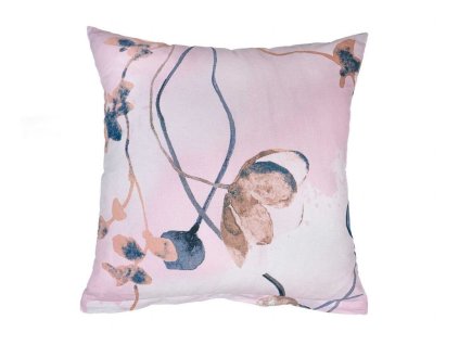 Povlak na polšář krep Bloom elegance pudrová (Rozměr 45x60)