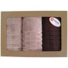 Set BAMBUS 2x ručník 1x osuška (Materiál 60% bambus + 40% bavlna)